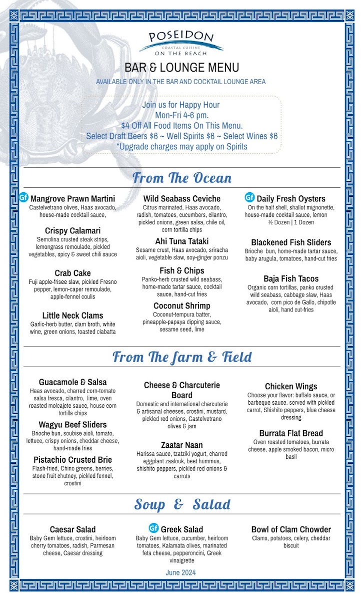 Poseidon Restaurant Del Mar Menu - Image 6